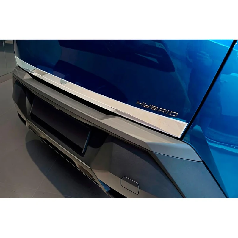 Avisa Chrome Stainless Steel Trunk Tailgate Trim Cover compatible with Peugeot 3008 III 2024-