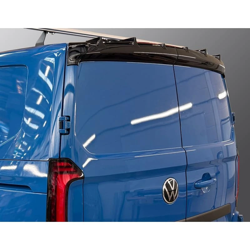 RGM Roof spoiler compatible with Volkswagen Transporter T7 2024- (models with barn doors) - Gloss Black (ABS)