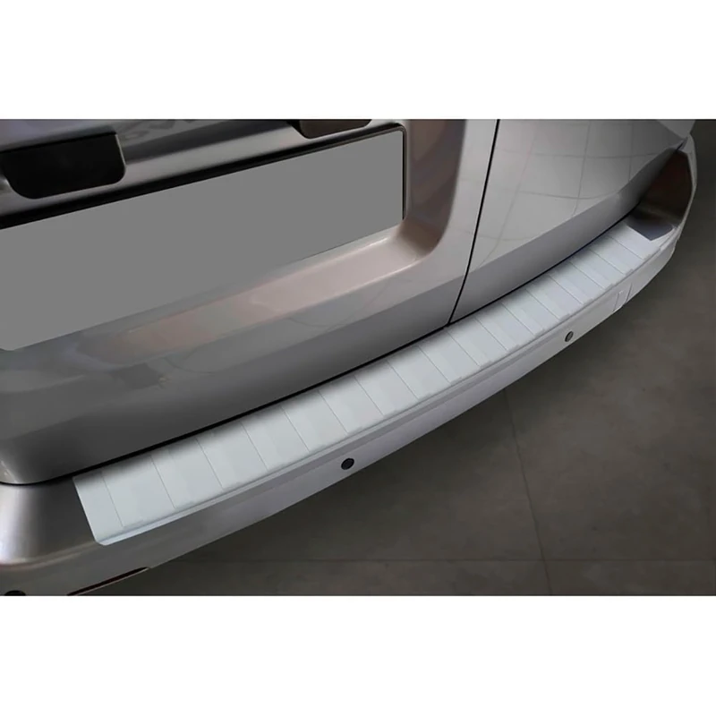 Avisa Stainless Steel Powdercoated Rear bumper protector compatible with Citroën Jumpy/Spacetourer & Peugeot Expert/Traveller & Toyota Proace 2016- & Opel Vivaro/Zafira Life 2019- (L1) 'Soft Silver' - Image 1
