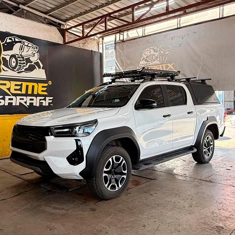 Oneway Set Fender Flares compatible with Toyota Hilux 8th Gen. Facelift 2020- - Matt black