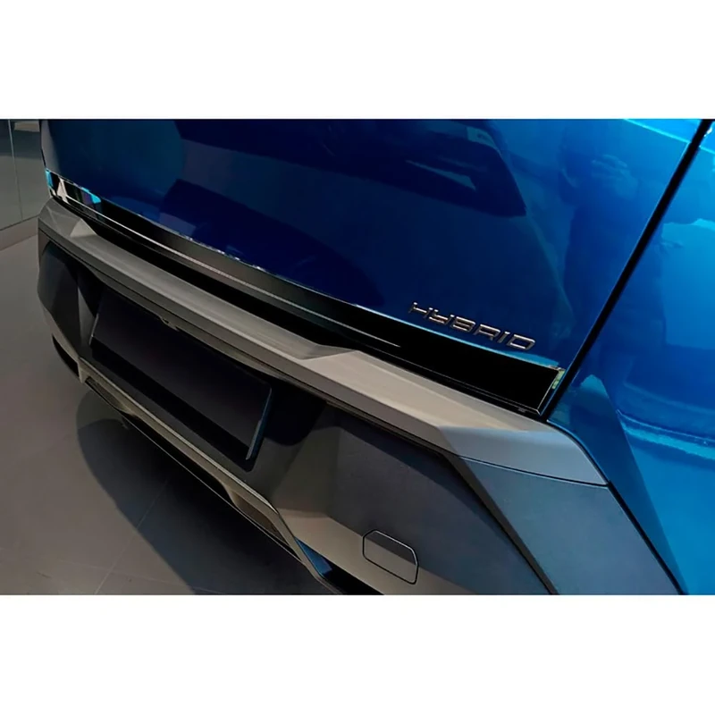 Avisa Black Chrome Stainless Steel Tailgate Trim compatible with Peugeot 3008 III 2024-