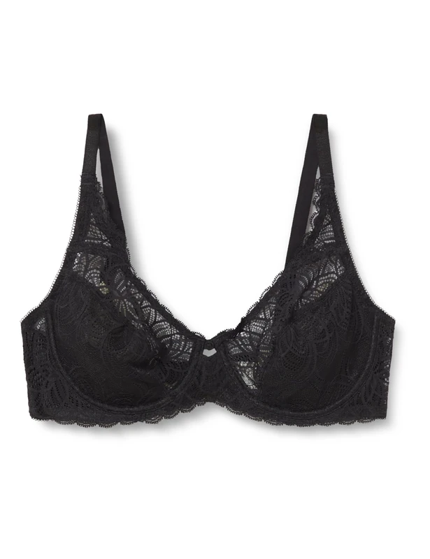 Triumph Women's Amourette Graphic W Bra, Black, 38B