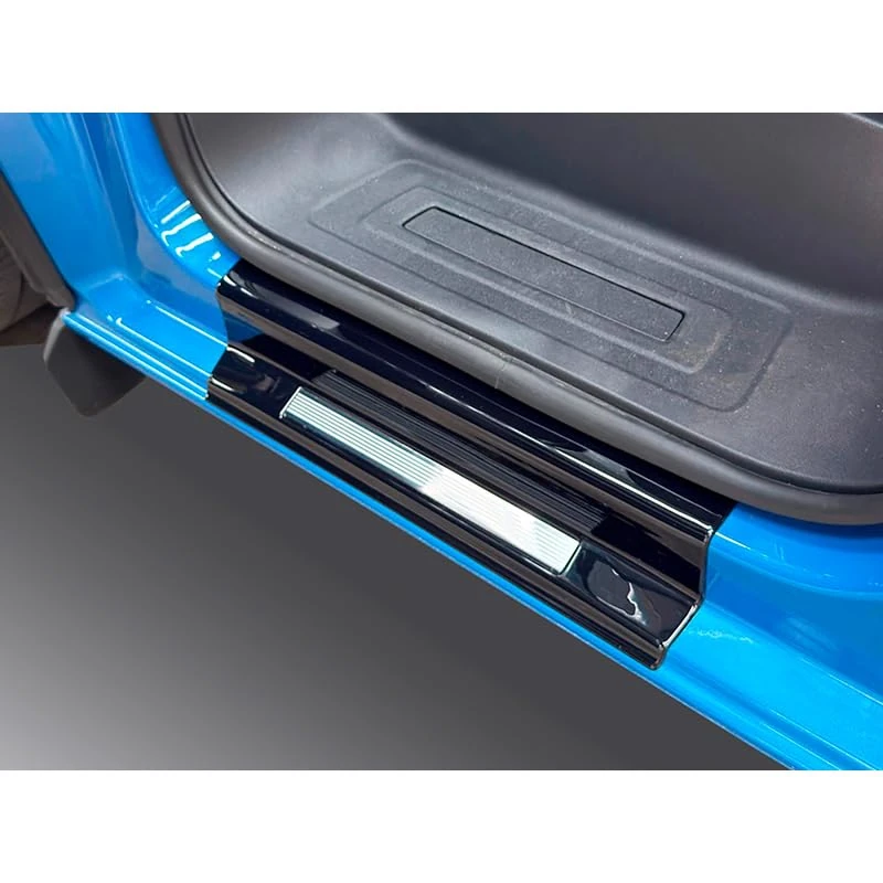RGM Sill protectors compatible with Ford Transit Custom/Tourneo Custom 2023- & Volkswagen Transporter T7 2024- - set of 2 pieces (ABS & Stainless Steel)