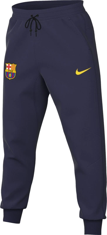 FC Barcelona Tech Nike Men's Fleece Football Jogger, Imperial Purple/Midwest Gold, HJ6444-594, 2XL