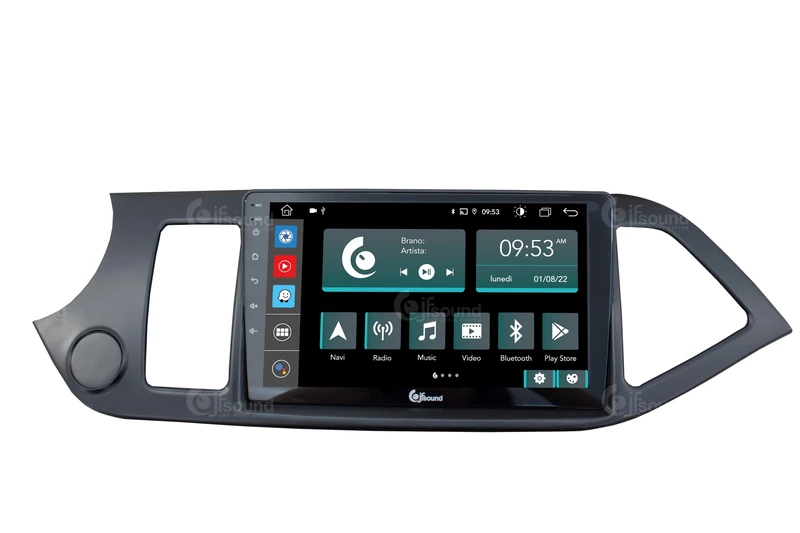 JF-039KP-X9C-1 Android Car Radio Compatible with KIA PICANTO TA 2011-2016 | CarPlay and Android Auto | GPS | DAB+ | 9 Inch HD | Made in Italy