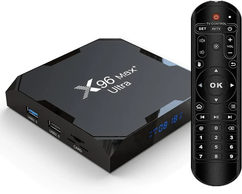 X96 MAX+ Ultra TV Box Upgraded Android 11.0 TV Box with 4GB RAM 32GB ROM 2.4/5.0G Dual WiFi, H.265, VP9 Decoding HD 4K BT Set Top Box: X96 MAX+ 432