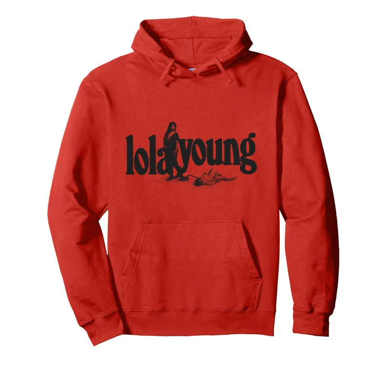 Official Lola Young Black Logo Pullover Hoodie