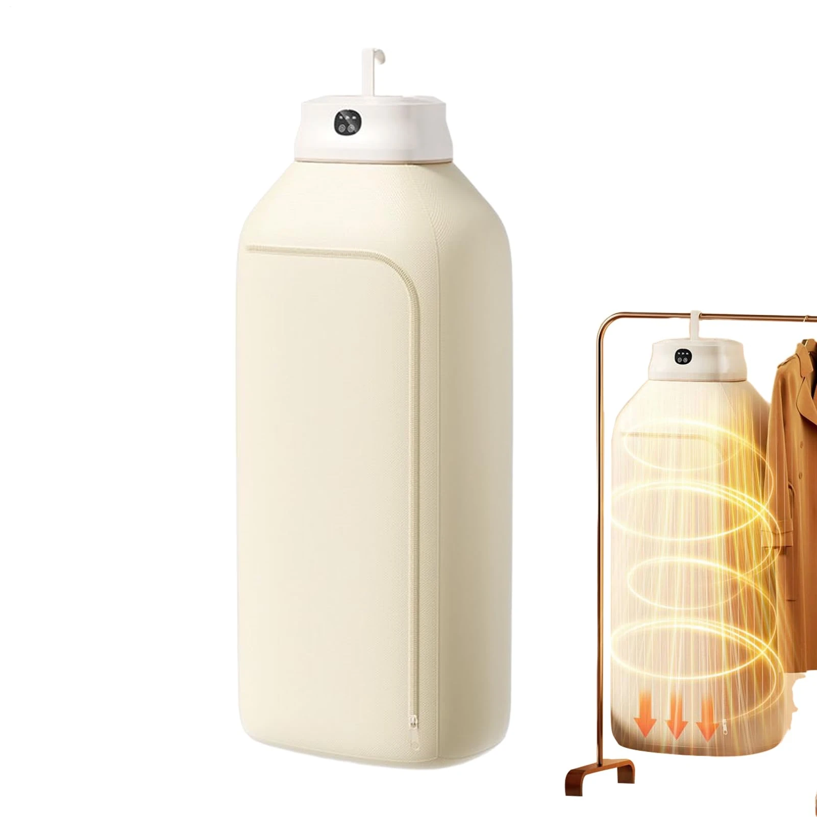 Krmoau Tumble Dryer - 400 W Folding Travel Dryer with Timer | Dryer for Laundry Jeans Care Household Home Caravan Travel Home