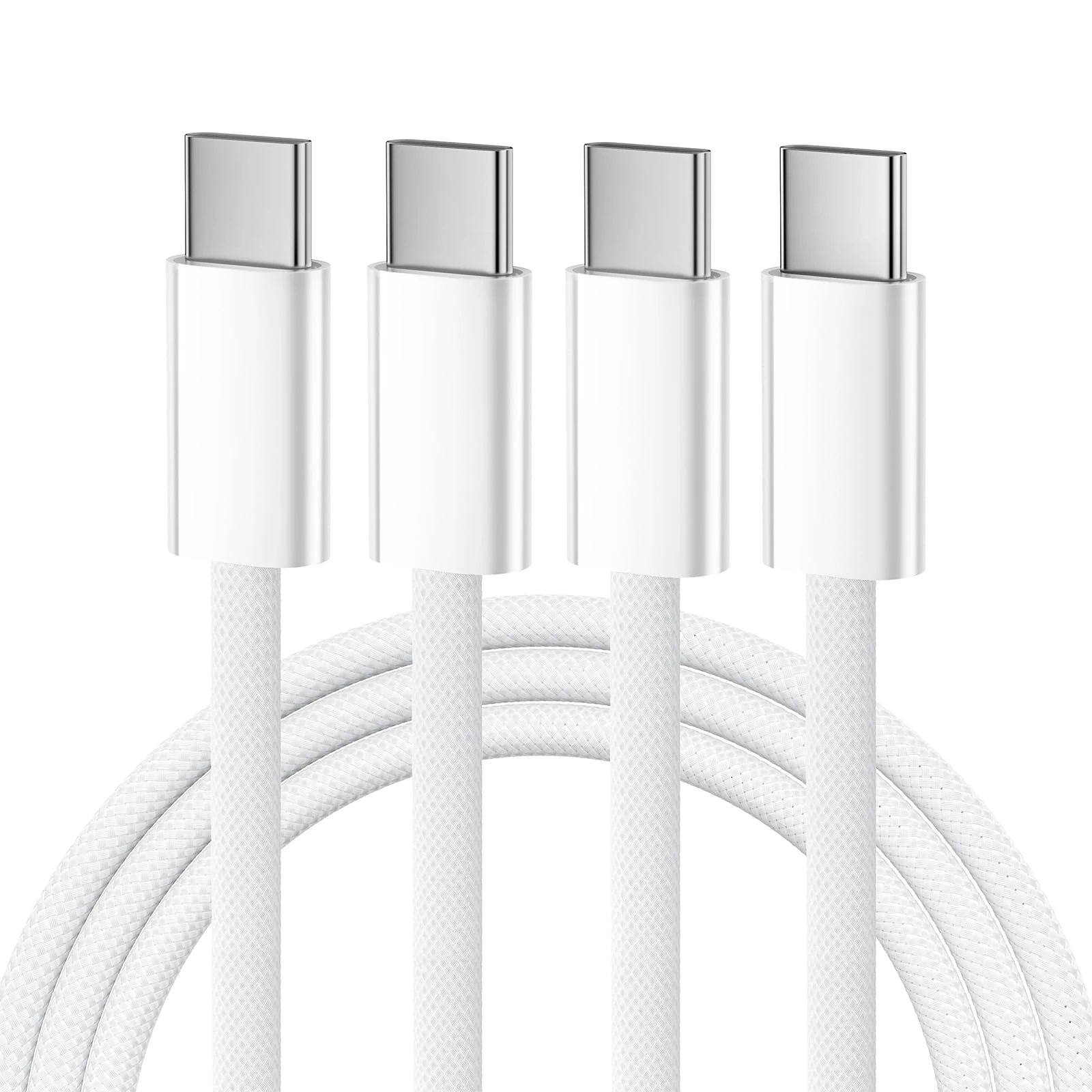 Ofuca 2Pack 1M USBC to USBC Cable,USB C Charger Cable 60W Braided Type C Charger Fast Charging for iPhone 17 Pro/17/16/16 Pro/15/15 Plus/15 Pro/15 Pro Max,iPad Pro/Air/Mini,MacBook and More