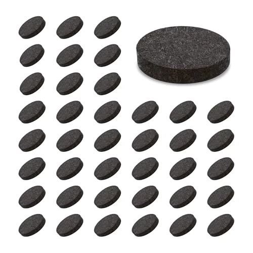 SIMALA 19mm Chair Leg Floor Protectors, 5mm Thick Furniture Pads Floor Protectors For Increased Durability. Ideal Felt Pads For Hard Surfaces (Brown)