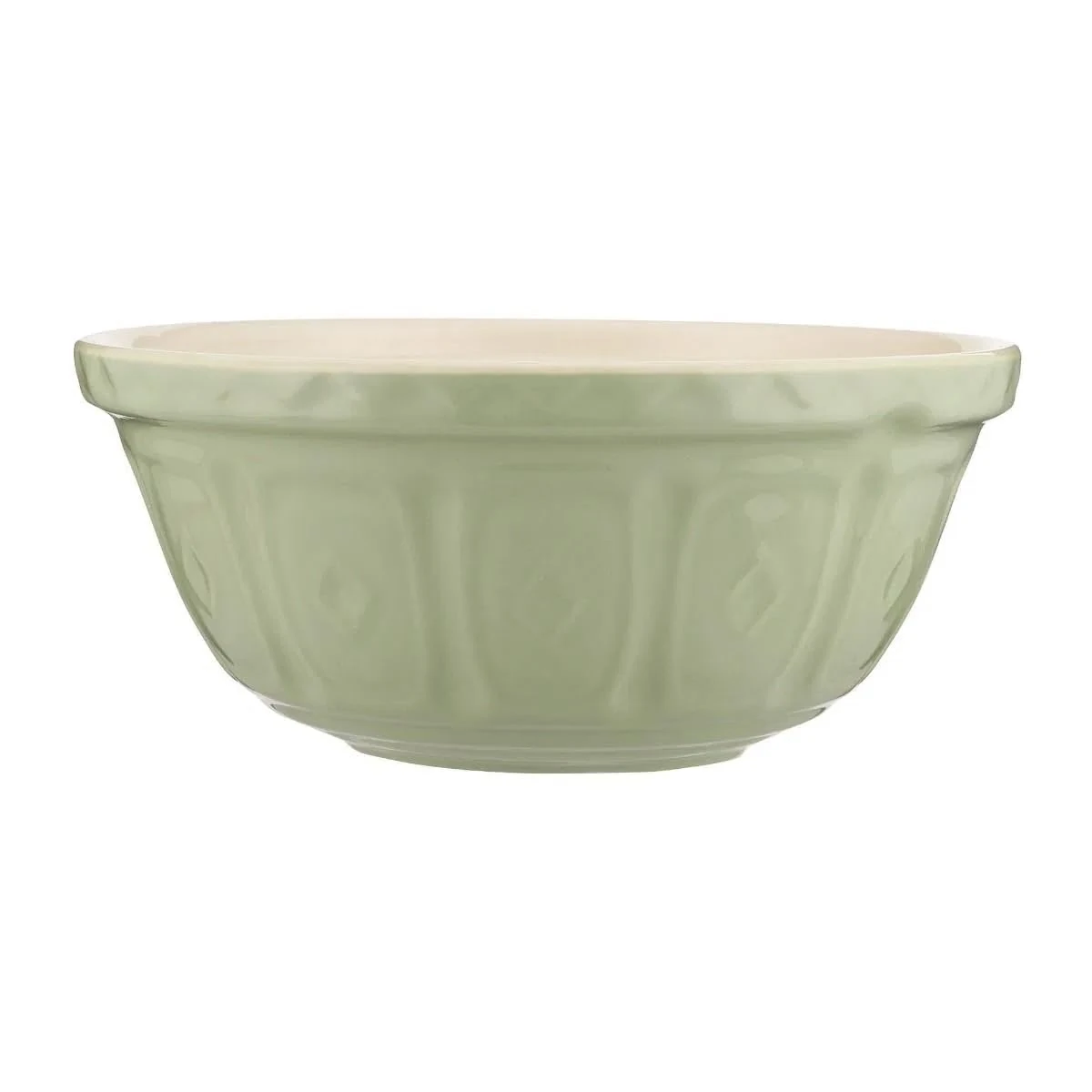 Mason Cash Sage Green Mixing Bowl | 29cm Earthenware Bowl | 4L Capacity | Classic Bakeware for Dough, Pastry & Cake Mixing | Dishwasher & Freezer Safe