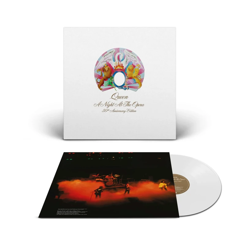 A Night At The Opera 50th Anniversary Vinyl - 180g Clear, Gold Labels