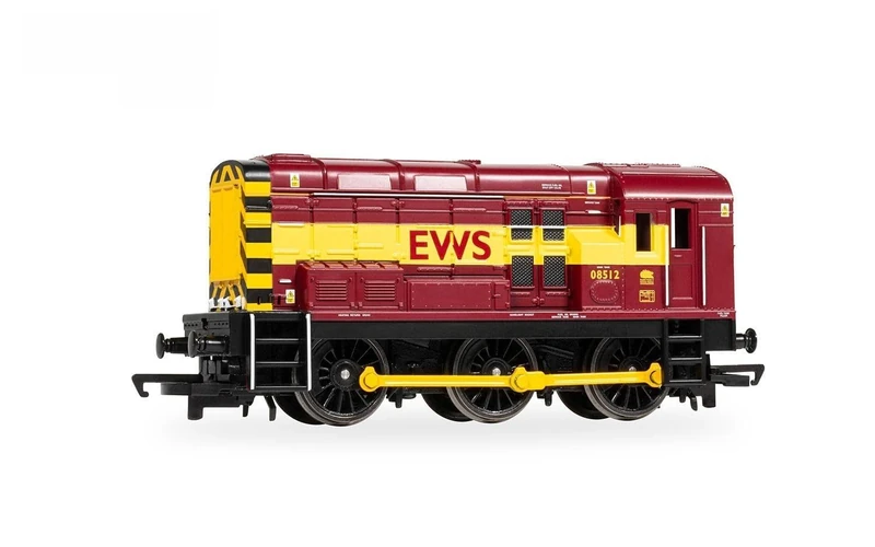 Hornby R30430TXS RailRoad: Class 08 - EWS - 08512 (DCC Sound Fitted) Diesel Junior Locomotive Era 10 Model Train