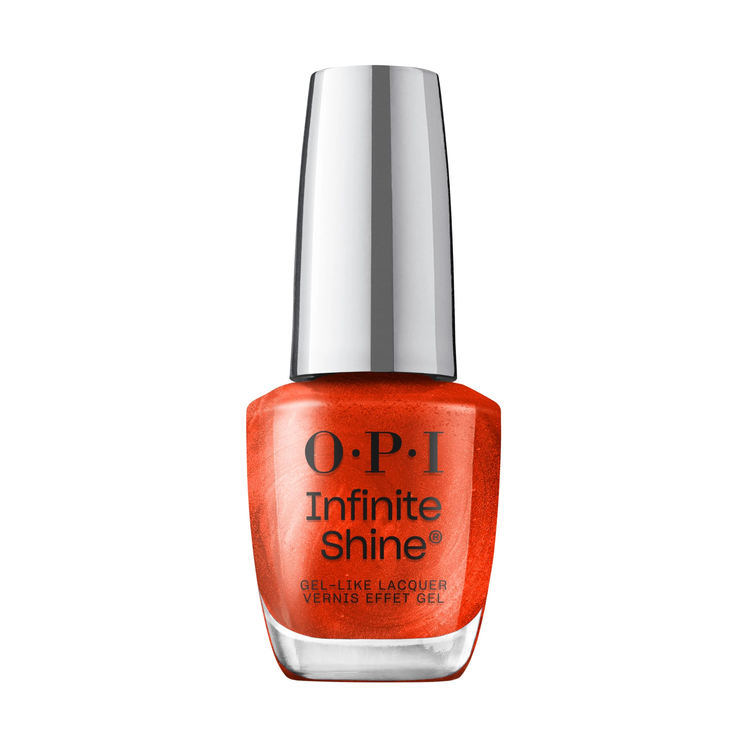 OPI Infinite Shine Nail Polish – I’m a Natural Gingerbread – Gel Like & Long Lasting Shimmery Warm Orange Nail Polish – with Pre-Cured Gel Technology & OPI Pro-Wide Brush (15ml)