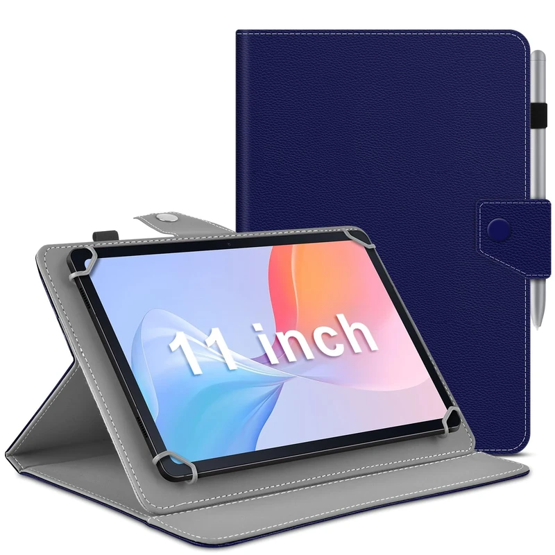 KATUMO Universal Case for All 11 inch Tablet, Folio Leather Case Compatible with Doogee U11/ U11 Pro / A9+ /TECLAST P50/ Blackview/SVITOO/Ainmel/KINGRID/TABWEE Tablet 11 inch, with PenHolder