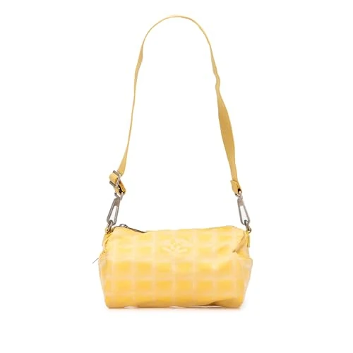 Chanel Pre-Loved New Travel Line Nylon Barrel Shoulder Bag