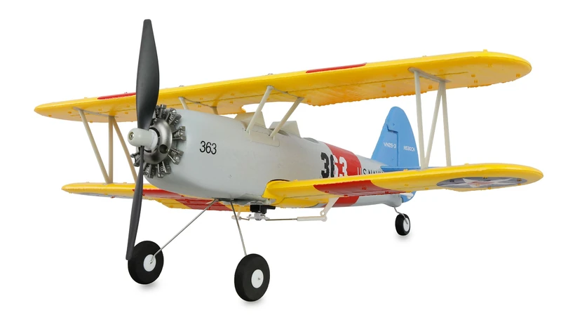 Amewi AMXFlight N2S-2 Stearman 360 mm 6G/3D 6-Channel RTF Remote Controlled Aeroplane RC