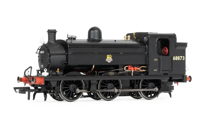 Hornby R30367 BR Early Class J52 0-6-0ST 68873 Steam Locomotive, OO Gauge, 14 Years +