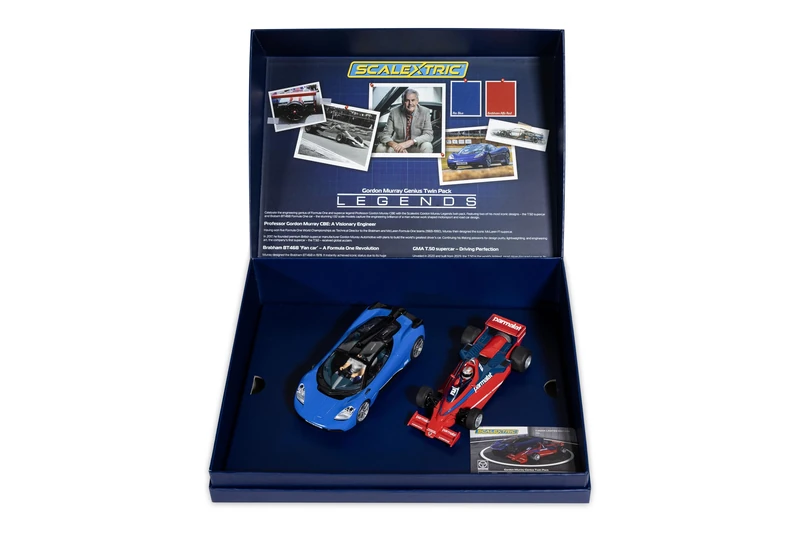 Scalextric Cars - C4601A Gordon Murray Design Genius Twin Pack - Toy Slot Car for use with Race Tracks and Set - Gift Ideas for Kids and Adults, Scalextric Accessories