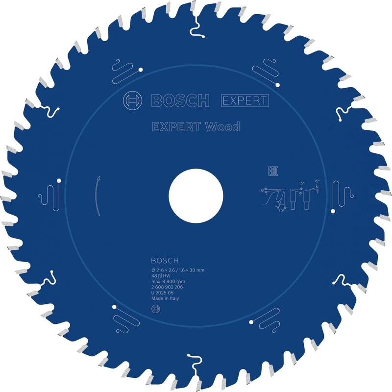 Bosch 1x Expert Wood Corded Circular Saw Blade for Table Saw (for Softwood, Hardwood, Ø mm, Professional Accessory Table Corded Circular Saw)