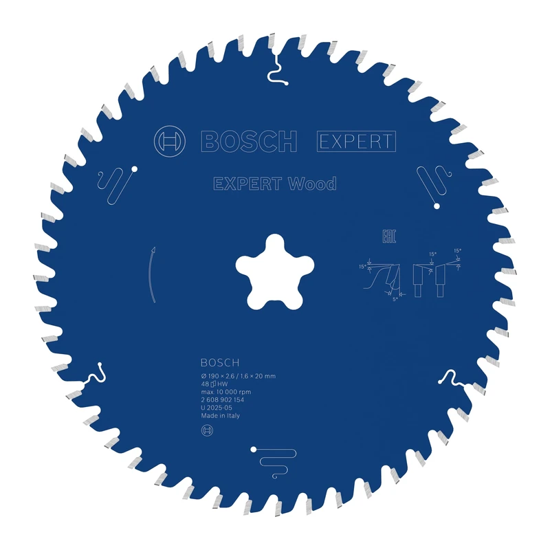 Bosch 1x Expert Wood Corded Circular Saw Blade for Table Saw (for Softwood, Hardwood, Ø mm, Professional Accessory Table Corded Circular Saw)