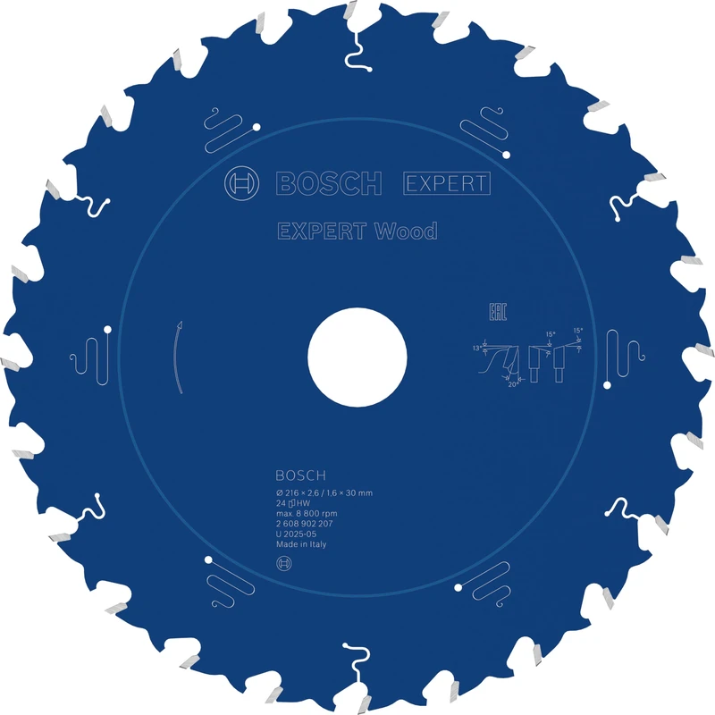 Bosch 1x Expert Wood Corded Circular Saw Blade for Table Saw (for Softwood, Hardwood, Ø mm, Professional Accessory Table Corded Circular Saw)