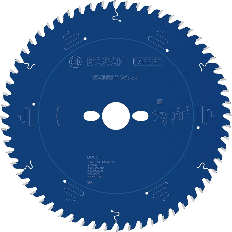 Bosch 1x Expert Wood Corded Circular Saw Blade for Table Saw (for Softwood, Hardwood, Ø mm, Professional Accessory Table Corded Circular Saw)