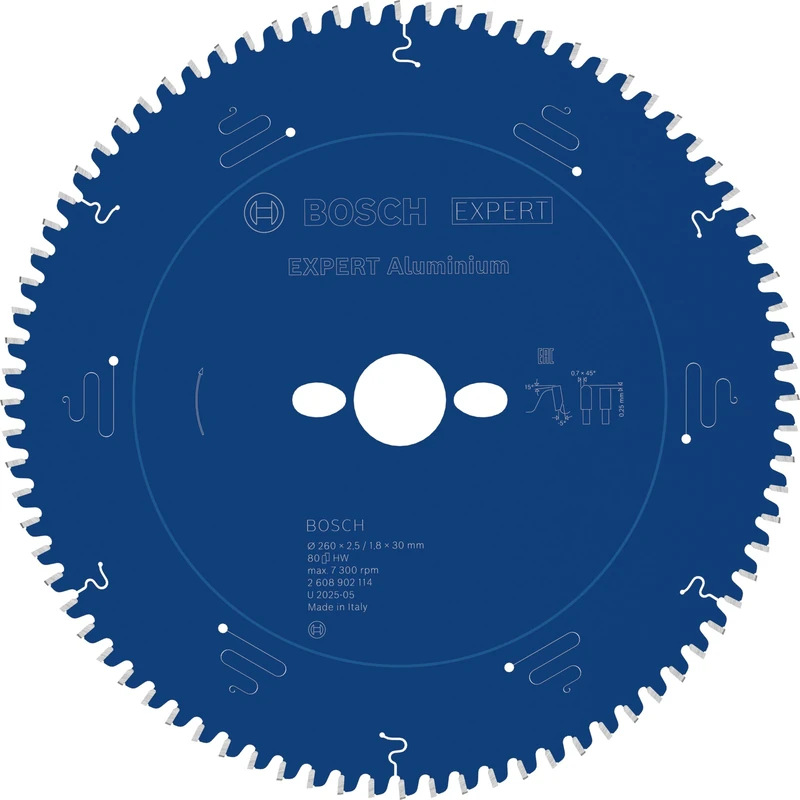 Bosch 1x Expert Aluminium Corded Circular Saw Blade for Mitre Saw (for Aluminium, Ø mm, Professional Accessory Mitre Corded Circular Saw)