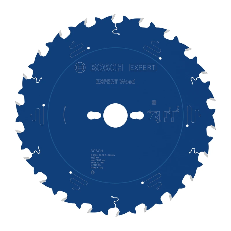 Bosch 1x Expert Wood Corded Circular Saw Blade for Table Saw (for Softwood, Hardwood, Ø mm, Professional Accessory Table Corded Circular Saw)