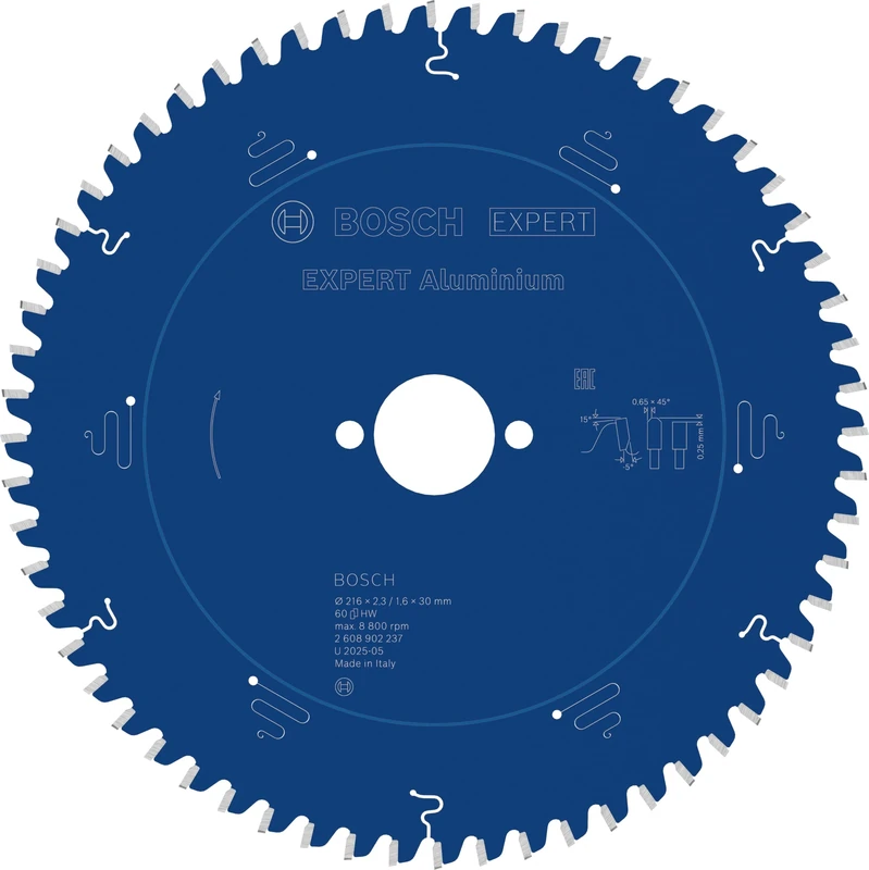 Bosch 1x Expert Aluminium Corded Circular Saw Blade for Mitre Saw (for Aluminium, Ø mm, Professional Accessory Mitre Corded Circular Saw)