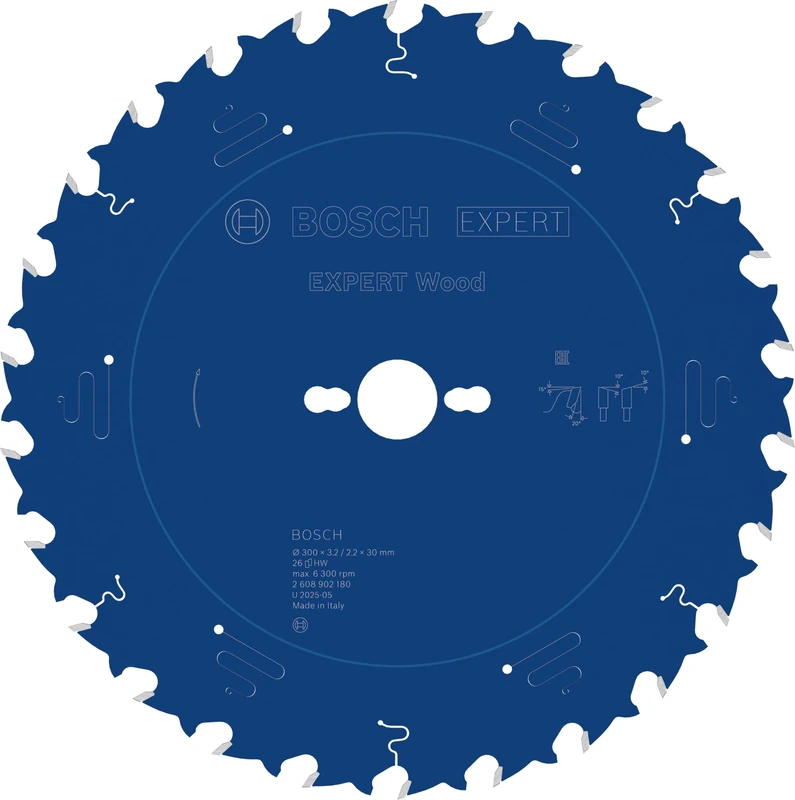 Bosch 1x Expert Wood Corded Circular Saw Blade for Table Saw (for Softwood, Hardwood, Ø mm, Professional Accessory Table Corded Circular Saw)