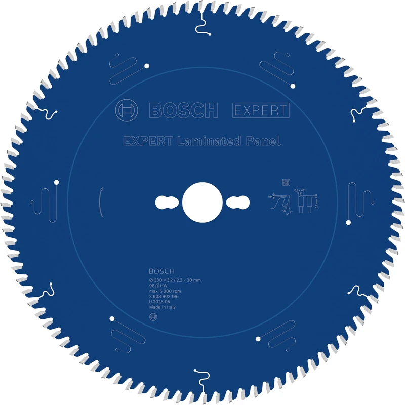 Bosch 1x Expert Laminated Panel Corded Circular Saw Blade for Table Circular Saw (for Plastic Coated Boards, Ø mm, Professional Accessory Table Corded Circular Saw, Stationary Table Saw)
