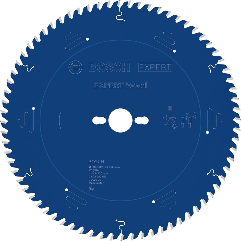 Bosch 1x Expert Wood Corded Circular Saw Blade for Table Saw (for Softwood, Hardwood, Ø mm, Professional Accessory Table Corded Circular Saw)