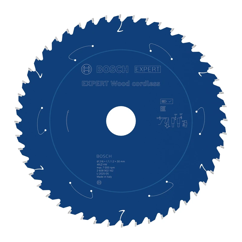 Bosch 1x Expert Wood Cordless Circular Saw Blade for Mitre Saw (for Softwood, Hardwood, Ø mm, Professional Accessory Mitre Cordless Circular Saw)