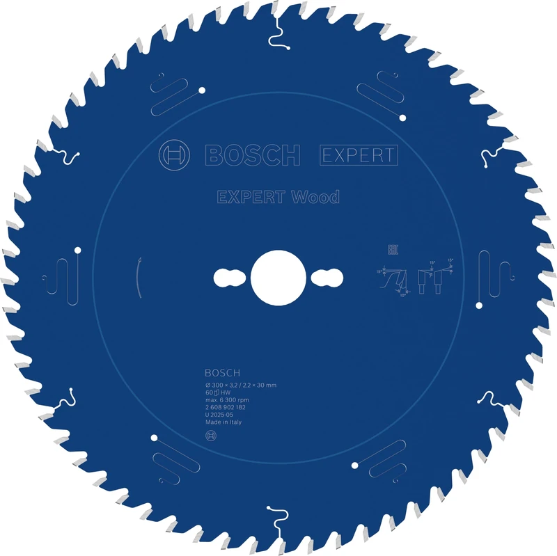 Bosch 1x Expert Wood Corded Circular Saw Blade for Table Saw (for Softwood, Hardwood, Ø mm, Professional Accessory Table Corded Circular Saw)