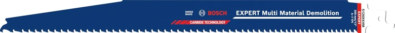Bosch 10x Expert Multi Material Demolition S1269XHM Blade (for Wood with Metal, Construction Wood with Mortar and Nails, Length 300 mm, Professional Accessory Reciprocating Saw)