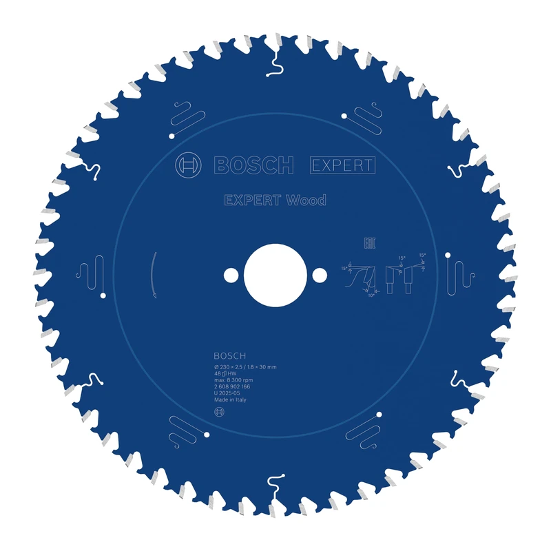 Bosch 1x Expert Wood Corded Circular Saw Blade for Handheld Circular Saw (for Softwood, Hardwood, Ø mm, Professional Accessory Hand-Held Corded Circular Saws)