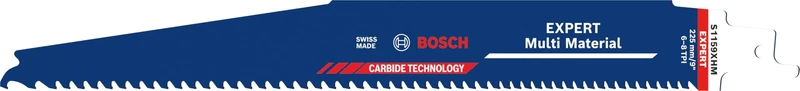 Bosch 10x Expert Multi Material S1159XHM Blade (for Cast Iron, Wood with Metal, Length 225 mm, Professional Accessory Reciprocating Saw)
