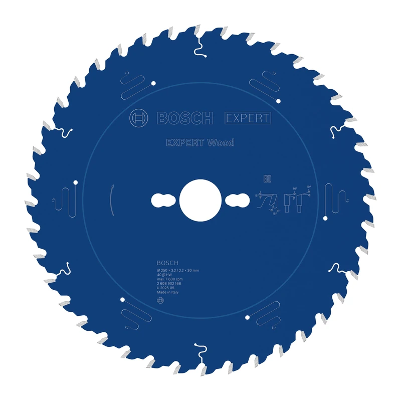 Bosch 1x Expert Wood Corded Circular Saw Blade for Table Saw (for Softwood, Hardwood, Ø mm, Professional Accessory Table Corded Circular Saw)