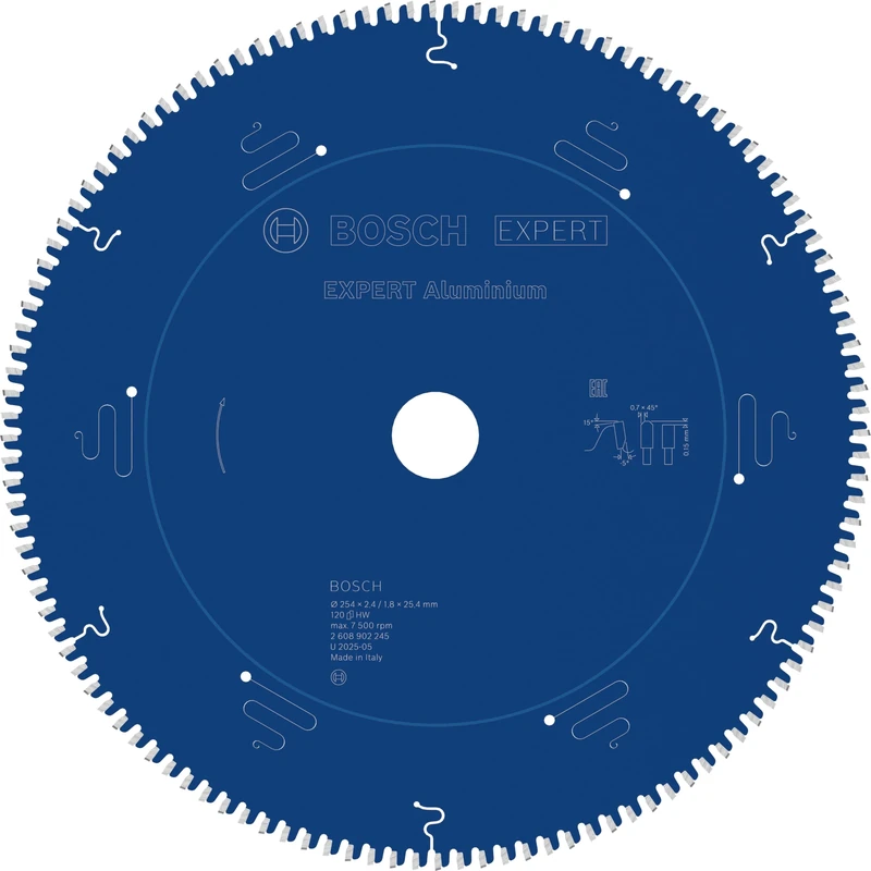 Bosch 1x Expert Aluminium Corded Circular Saw Blade for Table Saw (for Aluminium, Ø mm, Professional Accessory Table Corded Circular Saw)