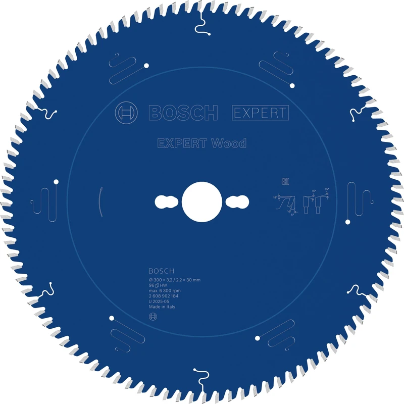 Bosch 1x Expert Wood Corded Circular Saw Blade for Table Saw (for Softwood, Hardwood, Ø mm, Professional Accessory Table Corded Circular Saw)