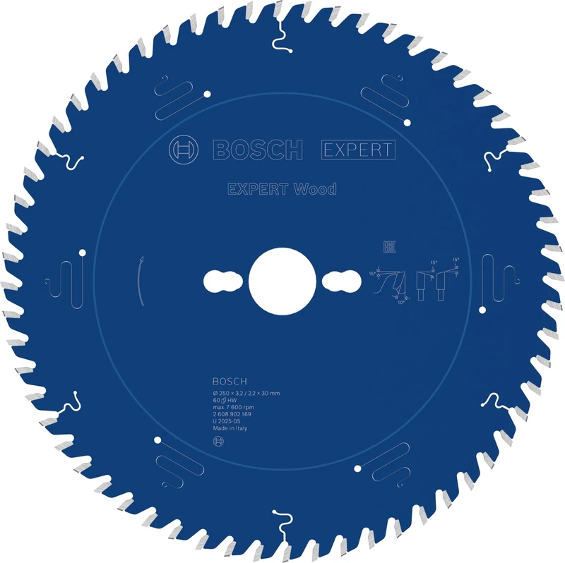 Bosch 1x Expert Wood Corded Circular Saw Blade for Table Saw (for Softwood, Hardwood, Ø mm, Professional Accessory Table Corded Circular Saw)