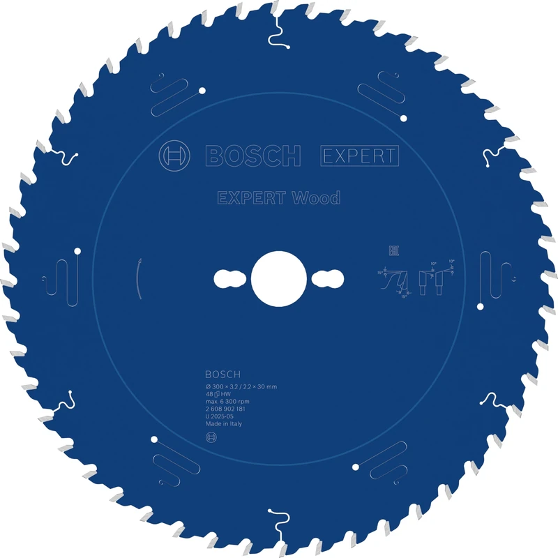 Bosch 1x Expert Wood Corded Circular Saw Blade for Table Saw (for Softwood, Hardwood, Ø mm, Professional Accessory Table Corded Circular Saw)