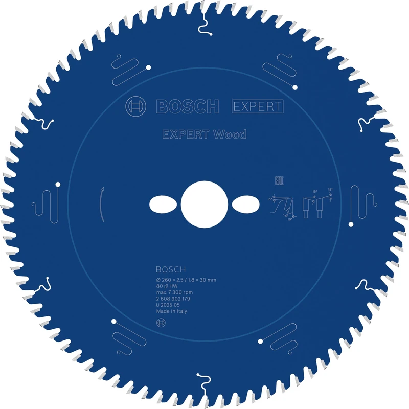 Bosch 1x Expert Wood Corded Circular Saw Blade for Table Saw (for Softwood, Hardwood, Ø mm, Professional Accessory Table Corded Circular Saw)