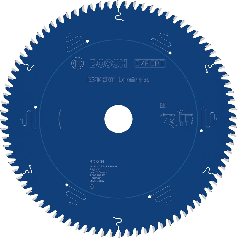 Bosch 1x Expert Laminate Corded Circular Saw Blade for Mitre Saw (for Laminate, Ø mm, Professional Accessory Mitre Corded Circular Saw)