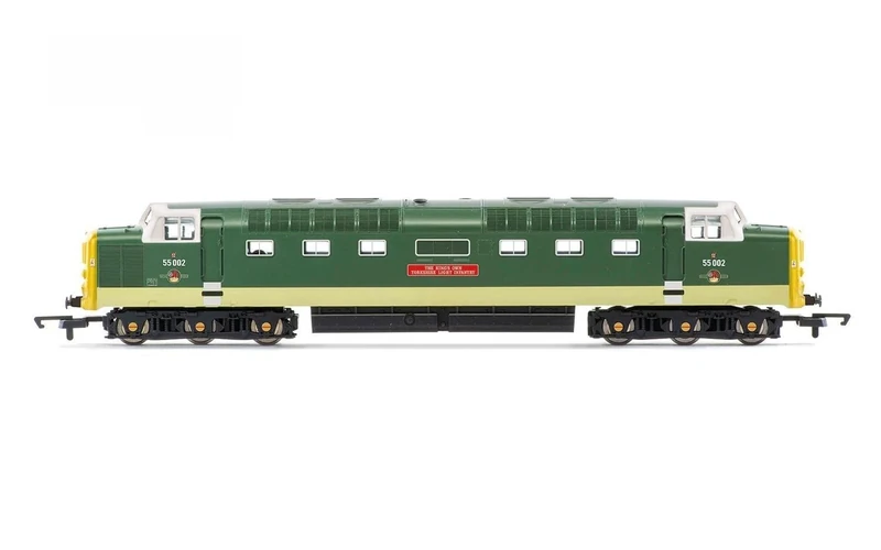 Hornby R30438TXS RailRoad: Class 55 (Deltic) - BR - 55002 The Kings own Yorkshire Light Infantry (DCC Sound Fitted) Diesel Junior Locomotive Era 6 Model Train