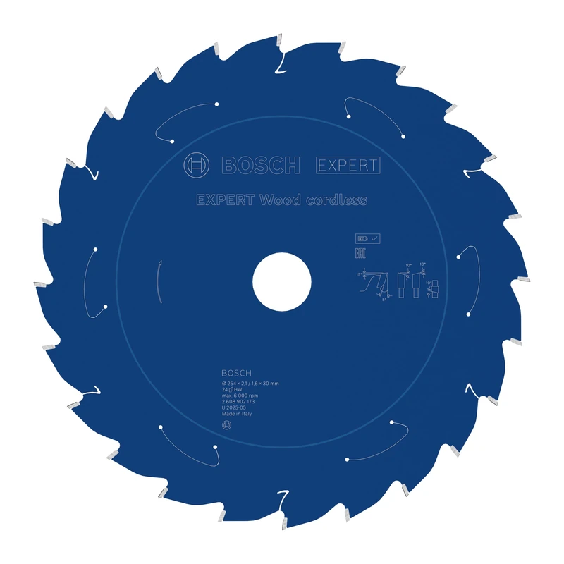 Bosch 1x Expert Wood Cordless Circular Saw Blade for Mitre Saw (for Softwood, Hardwood, Ø mm, Professional Accessory Mitre Cordless Circular Saw)