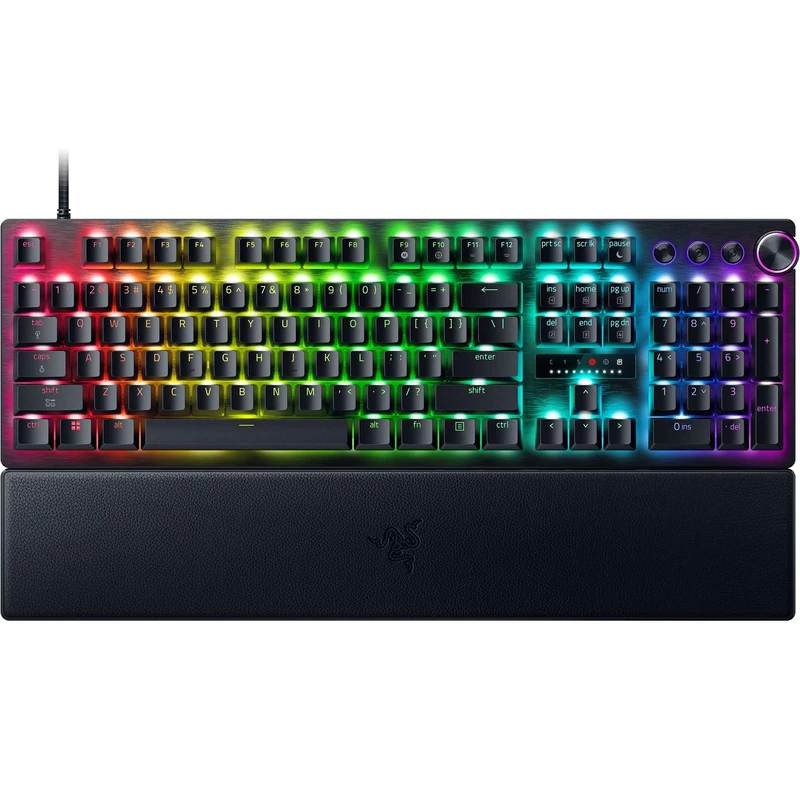 Razer Huntsman V3 Pro 8KHz - Full Size PC Gaming-Keyboard - 8KHz HyperPolling - Analog Optical Switches - actuation 0,1-4,0mm - Snap Tap - Rapid Trigger - QWERTY US Layout | Black