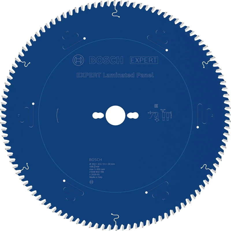 Bosch 1x Expert Laminated Panel Corded Circular Saw Blade for Table Circular Saw (for Plastic Coated Boards, Ø mm, Professional Accessory Table Corded Circular Saw, Stationary Table Saw)