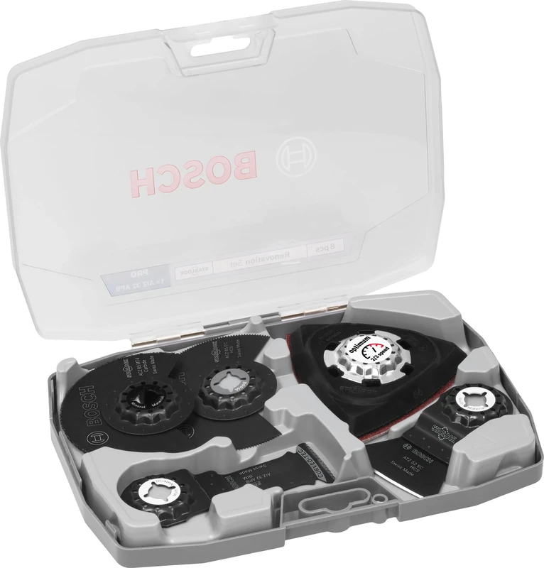 Bosch 8X Renovation Set, 8 pcs (for Wood with Nails, Metal Sandwich, 160 x 222 mm, Professional Accessory Multitool)